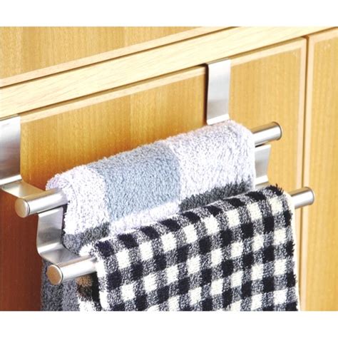 onyx stainless steel over the cabinet towel rack|Amazon.com: Sekonow 2 Pack Over Cabinet Door Towel Rack, .